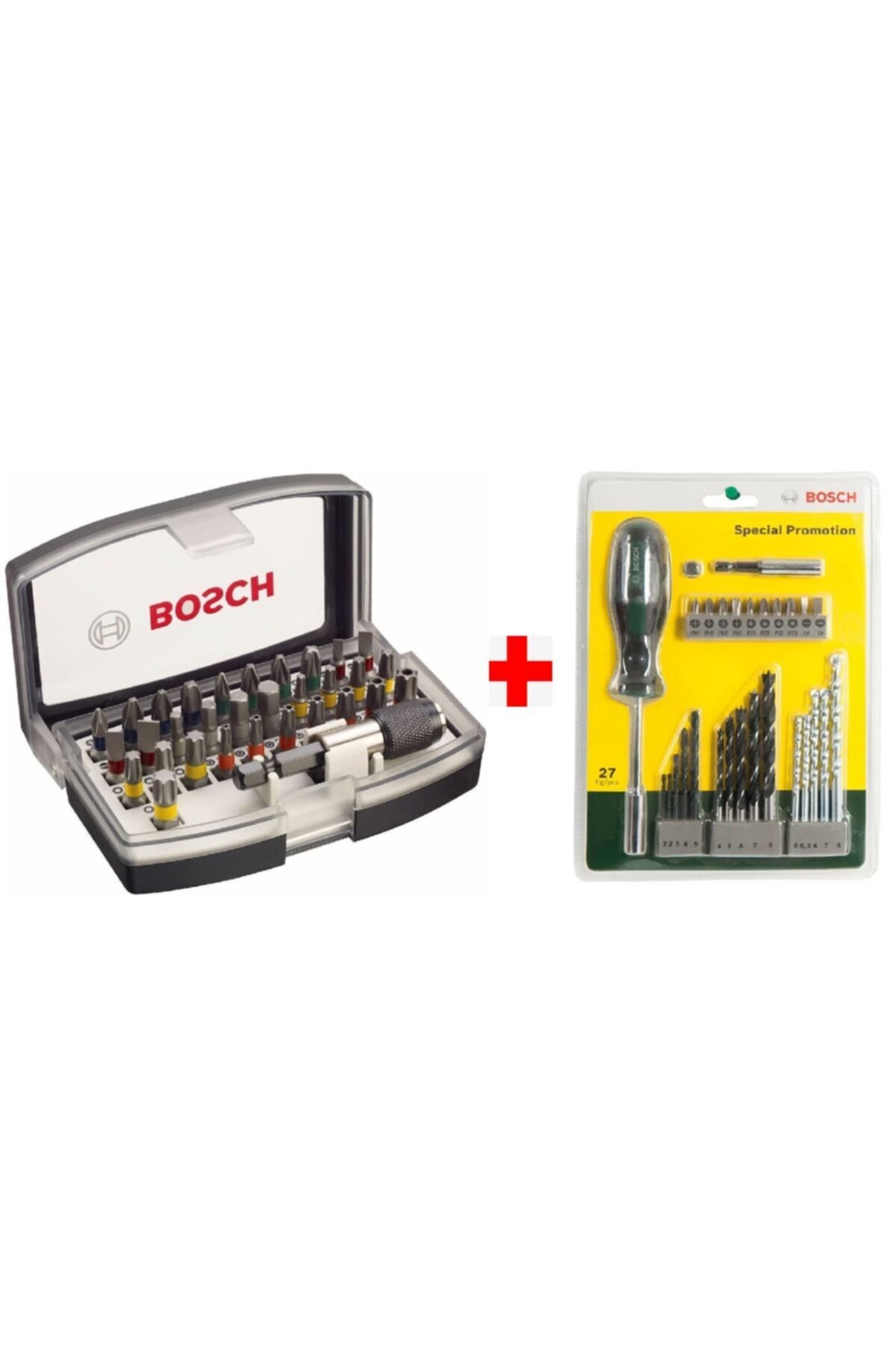BOSCH Profesyonel 32 Parça Tornavida Vidalama Ucu Seti 2607017319 + 27 Parça Matkap Ucu Seti