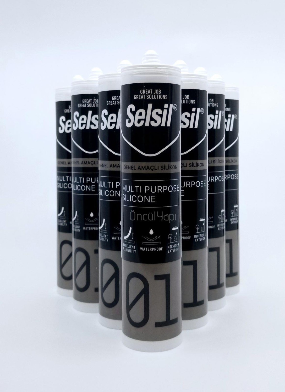 Genel Amaçlı Silikon 280GR. Beyaz 25 Adet