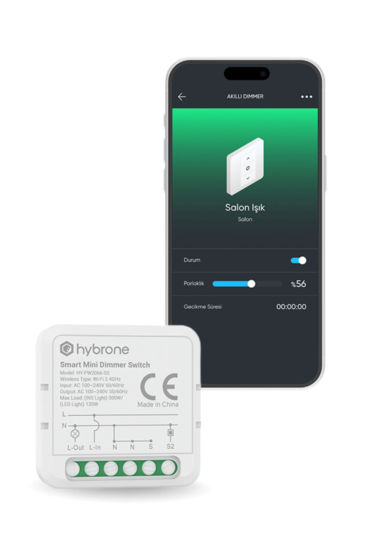 Akıllı Wi-Fi Dimmer Mini Anahtar