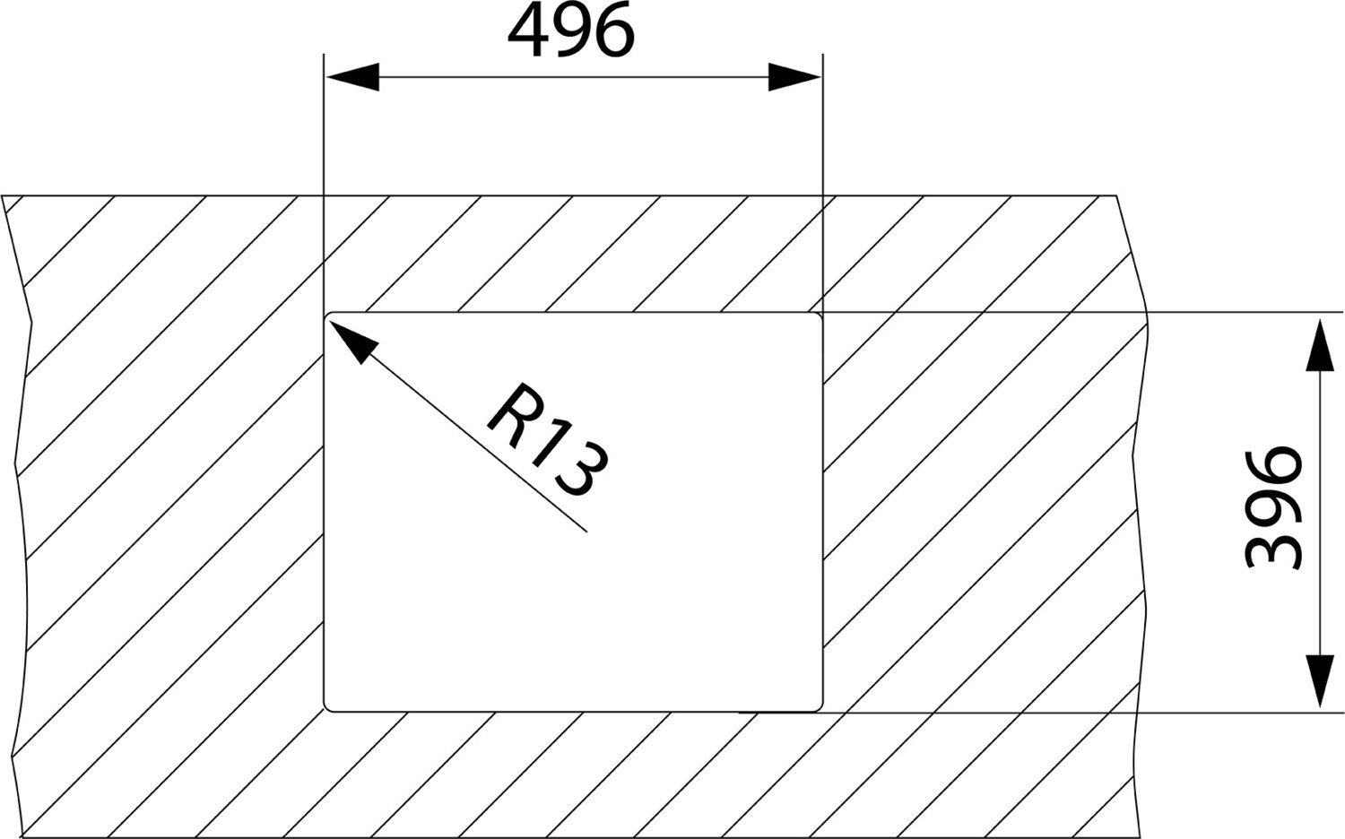 - Be Lınea Pureclean 50.40 - Tezgahaltı Eviye - Paslanmaz Çelik - 50 cm - 115000065