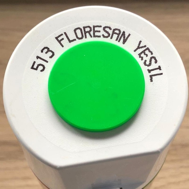 Sprey Boya Floresan Yeşil 400 ml