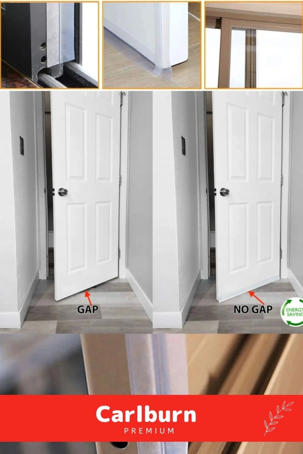 Rüzgar Kesici Ses Böcek Toz Önleyici Yalıtım Kapı Pencere Isı Izolasyon Şeffaf Şerit Bant 5mt 4 Adet