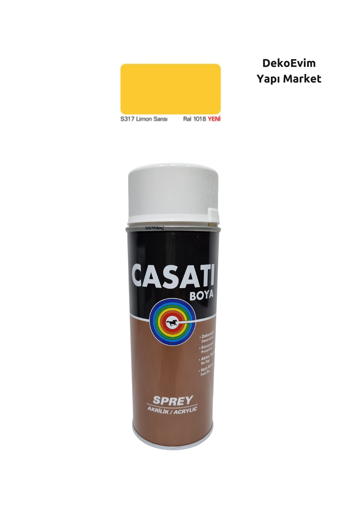 Sprey Boya S317 Limon Sarısı 400 Ml.