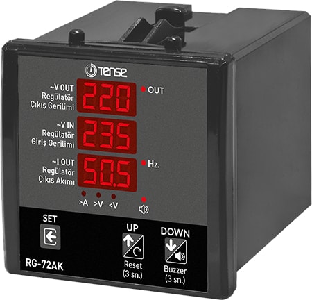 RG-72AKC Dijital Voltmetre (Regülatörler Için Servo ve Akım Kontrolü)