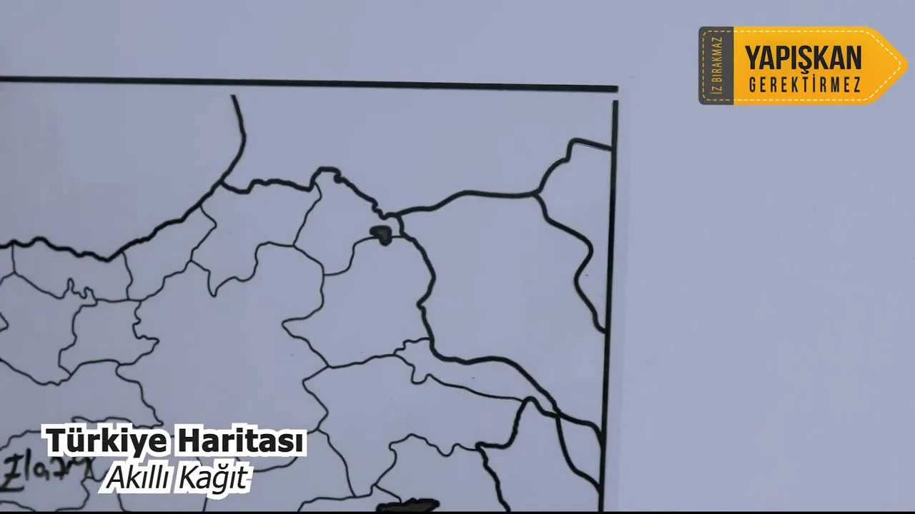 Sol Anahtarlı Nota Çizgili Porteli Yazı Tahtası, Şeffaf Yapışkansız Tutunan, Statik Akıllı Kağıt