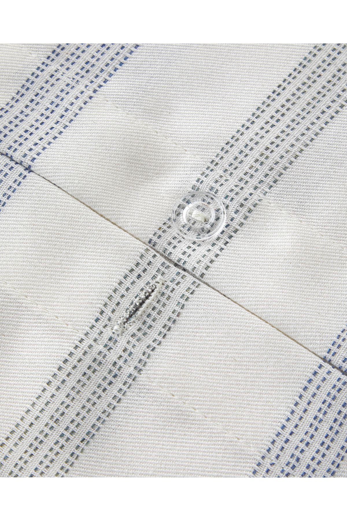 Bold Stitch İpliği Boyalı Çift Kişilik Nevresim Takımı 200x220 cm Lacivert-Yeşil
