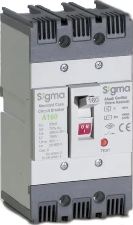 3X160A 36KA Sabit Tip Devre Kesici