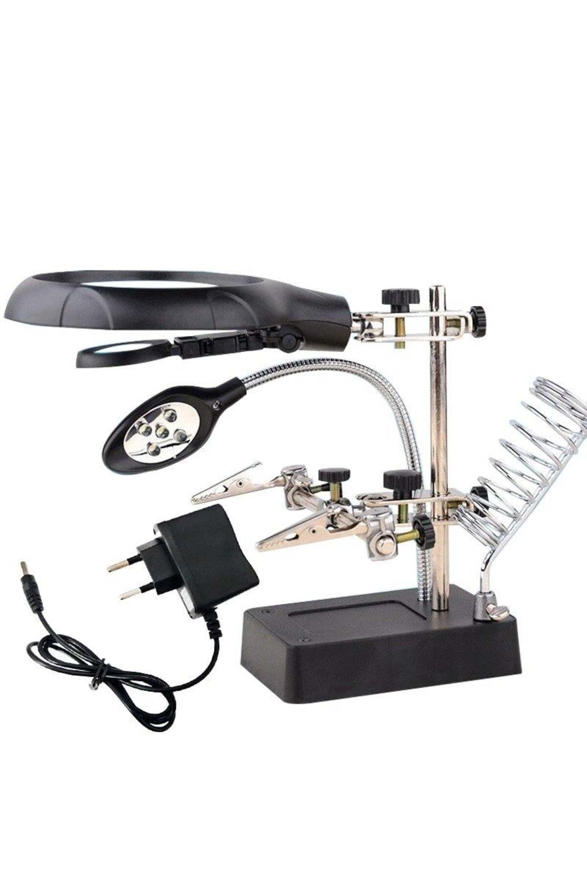 Mg-16129c Büyüteç - Havya Standı Adaptörlü (4.2V-500MA)