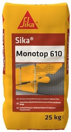 Sika MonoTop-610- Donatıyı Korozyondan Koruyan ve Aderans Sağlayan Harç 25 kg