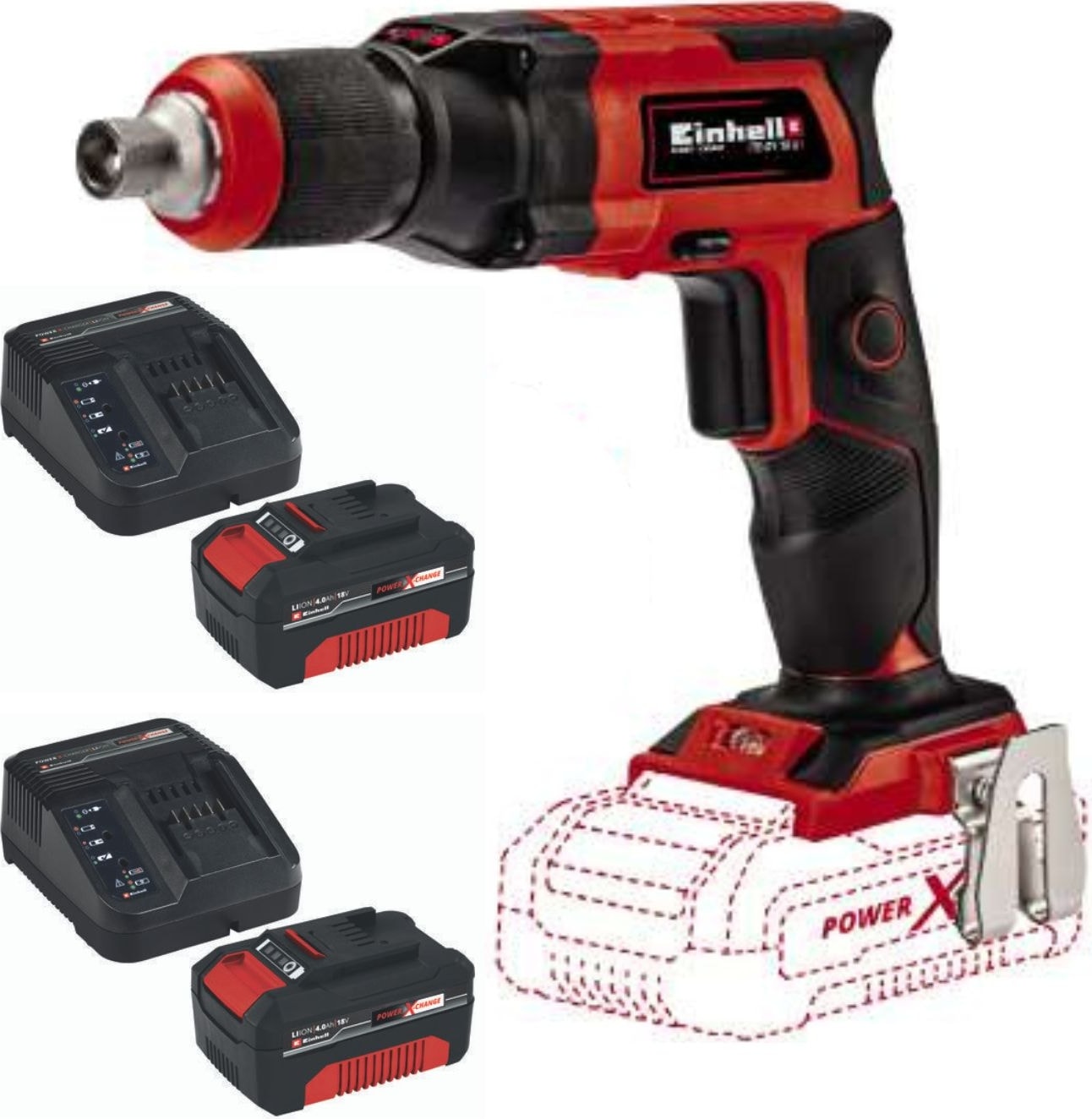 EİNHELL Te-Dy 18 Li 2X4.0AH Akülü Alçıpan Vidalama