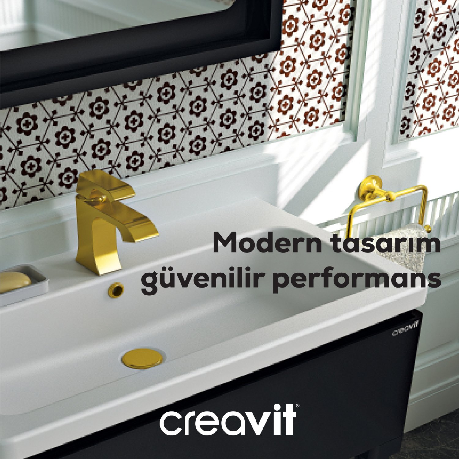 Lavabo Sifon Başlığı Pop-Up Taşmasız Altın