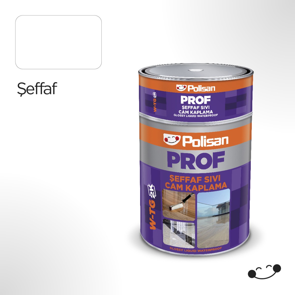 Prof Şeffaf Sıvı Cam Kaplama Boyası (W-Tg) 1kg