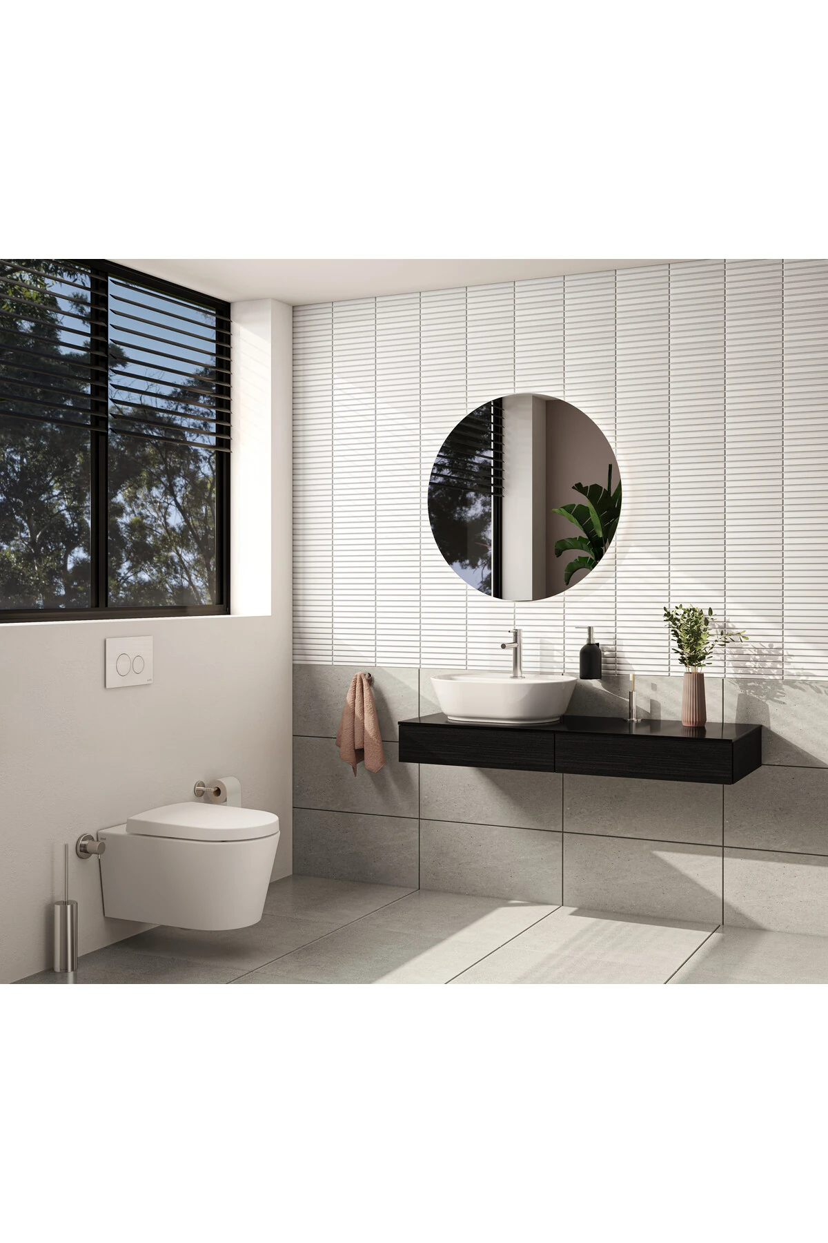 Nest Trendy 5176b003-0559 Rim-ex Asma Klozet, 57 Cm, Beyaz