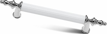 Kumru Beyaz Krom Lüks Mobilya Dolap Çekmece Kulp 128 Mm