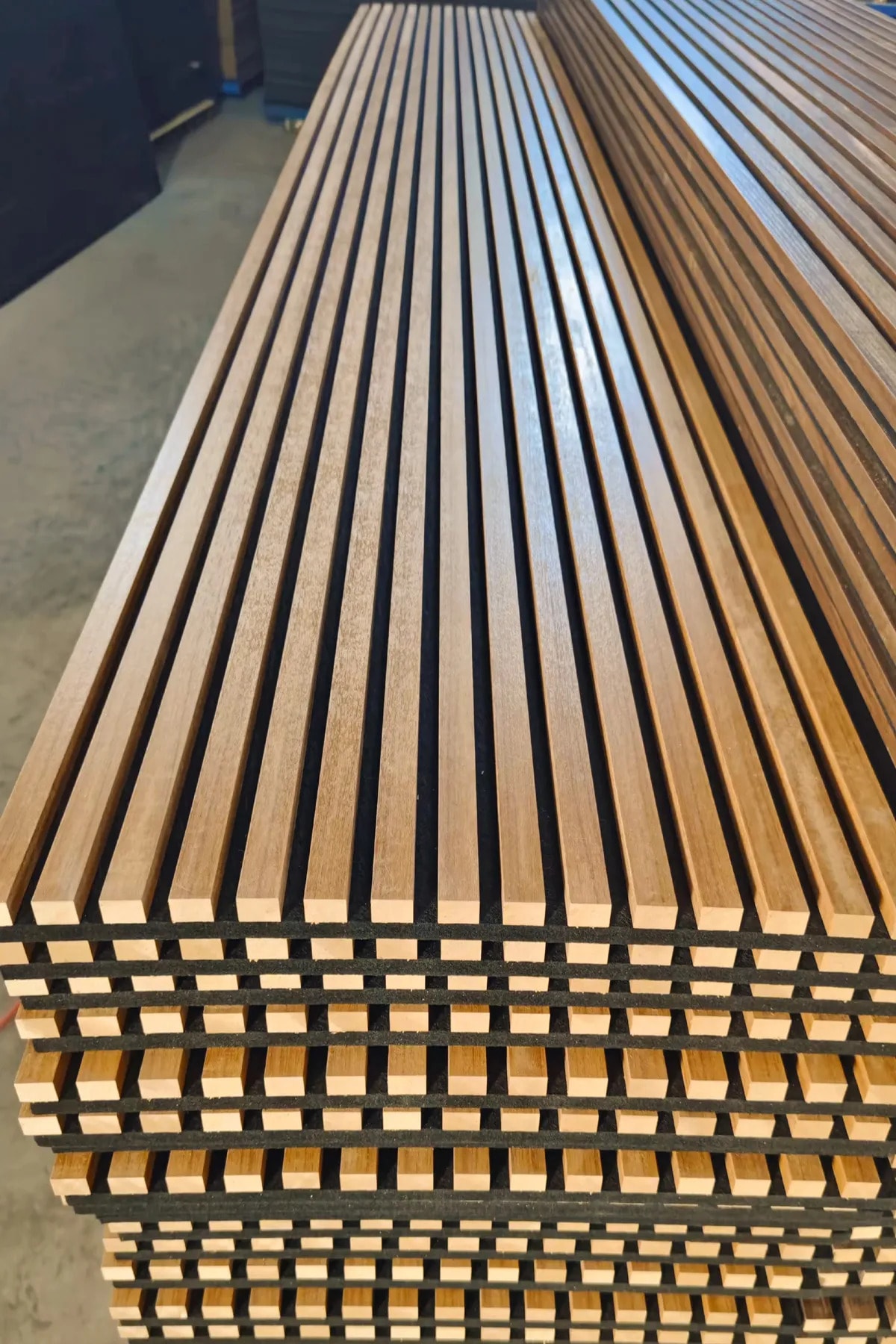 100 x 275 cm Mdf Ahşap Akustik Duvar Paneli Akustik Panel Lambri Panel Teak