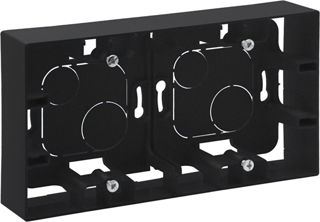 768348 Sıva Üstü Kutu -Ikili Füme Renk ( Raventi Serisi )