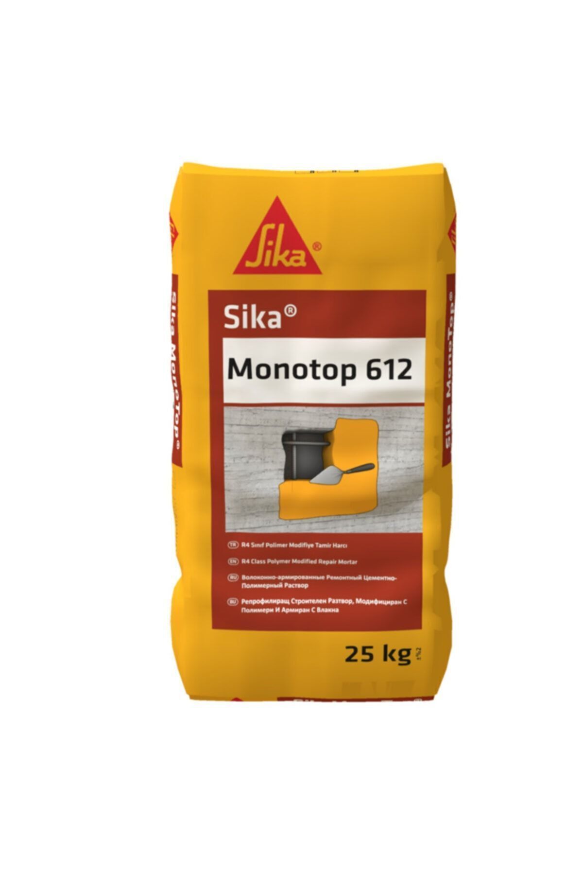 Monotop-612 Gri 25 Kg (R4 SINIFI POLİMER MODİFİYE TAMİR HARCI)