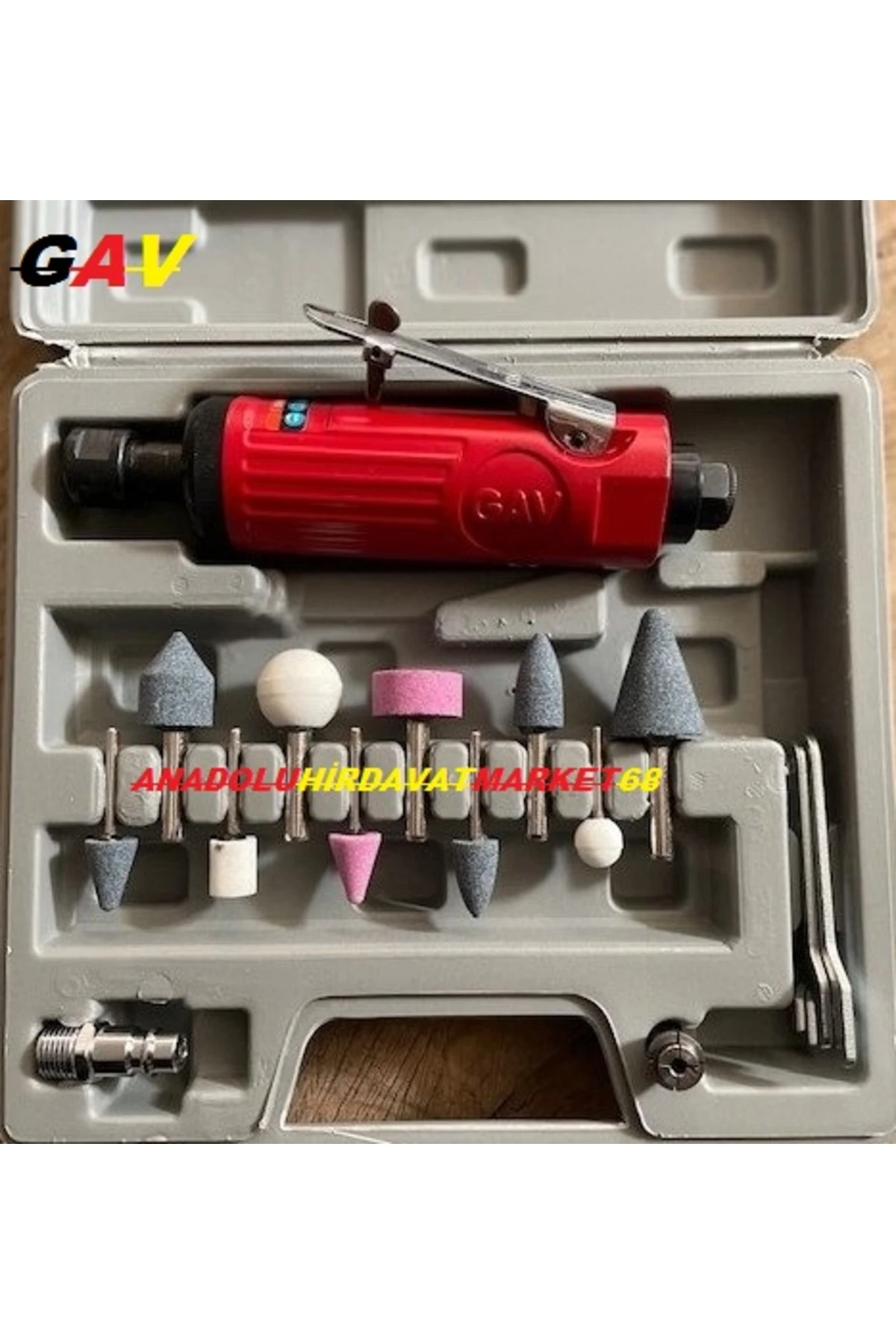 HAVALI GRAVÜR SETİ KALIPÇI TAŞLAMA SETİ VIZVIZ 1/4 PRO