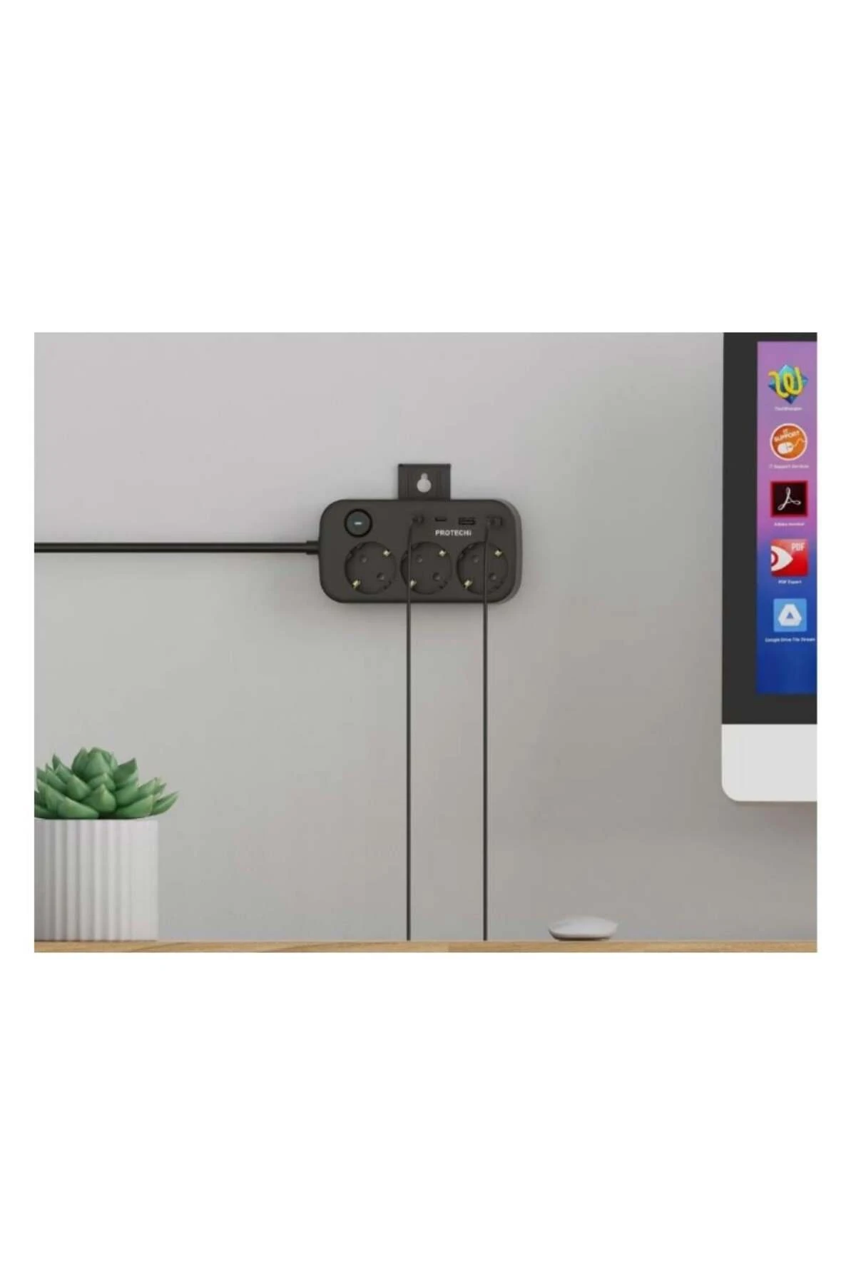 LP763A Akıllı Priz, Çift USB Girişli, Güvenlik Kapaklı, Dayanıklı ve Şık Tasarım | HZLSTORE