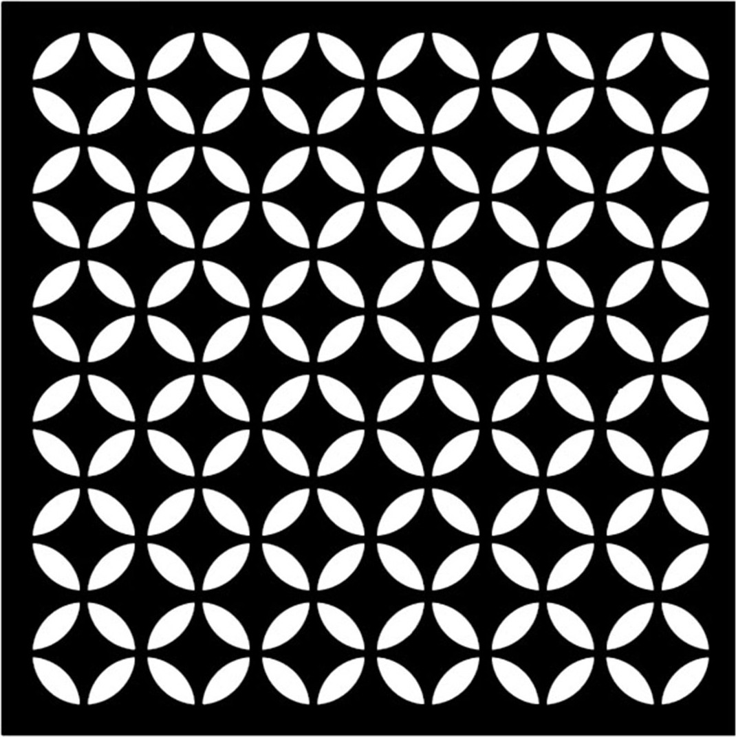 12'Li Dekoratif Tavan Paneli Yıldız (60x60) Siyah - Beyaz