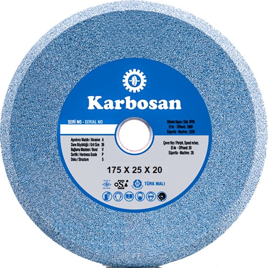 KARBOSAN Nk Taşlama Taşı 175x25x20 (A36 P5 V)
