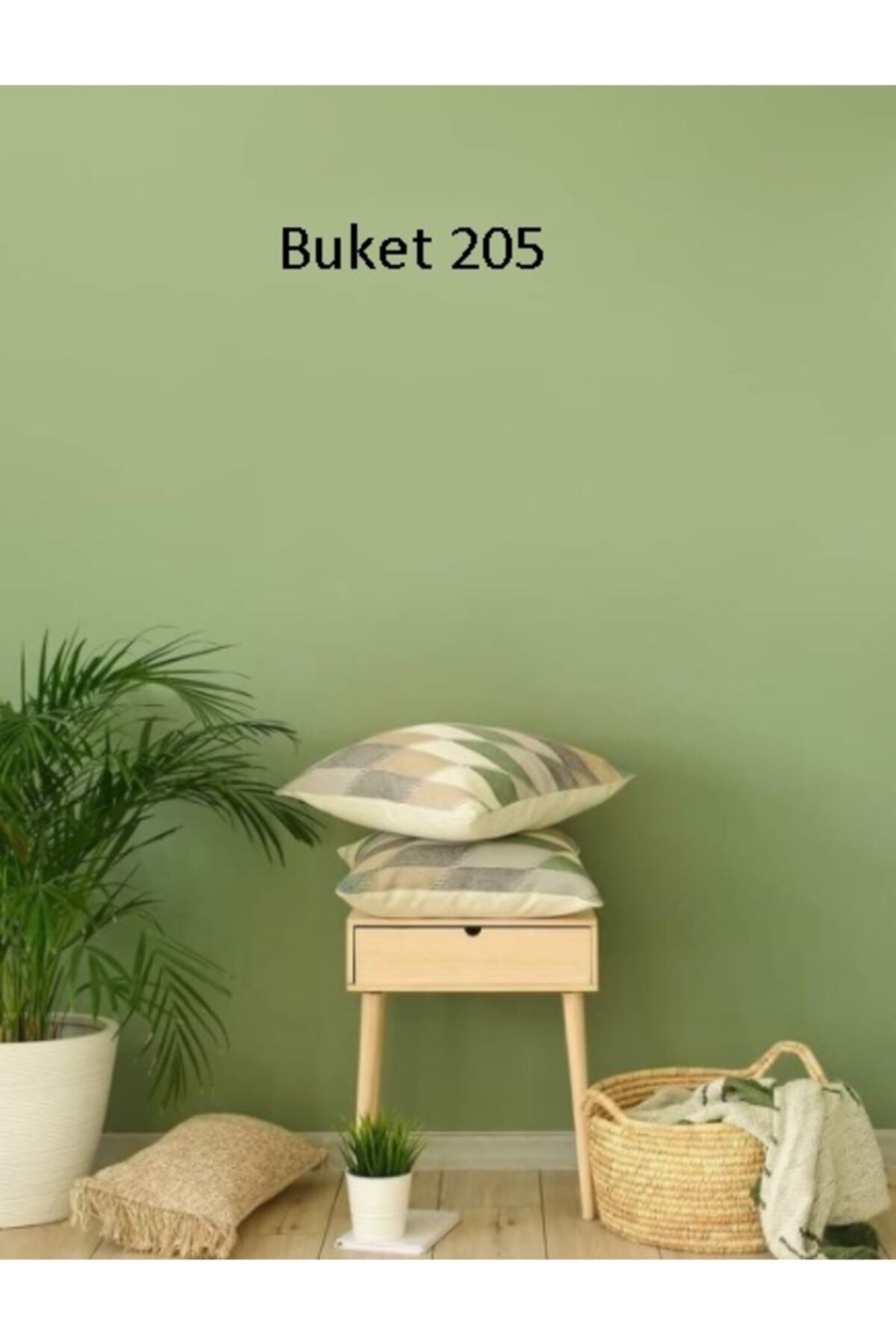 Silikonlu Mat Iç Cephe Duvar Boyası 2.5 Lt - Buket205 Kendin Boya Set
