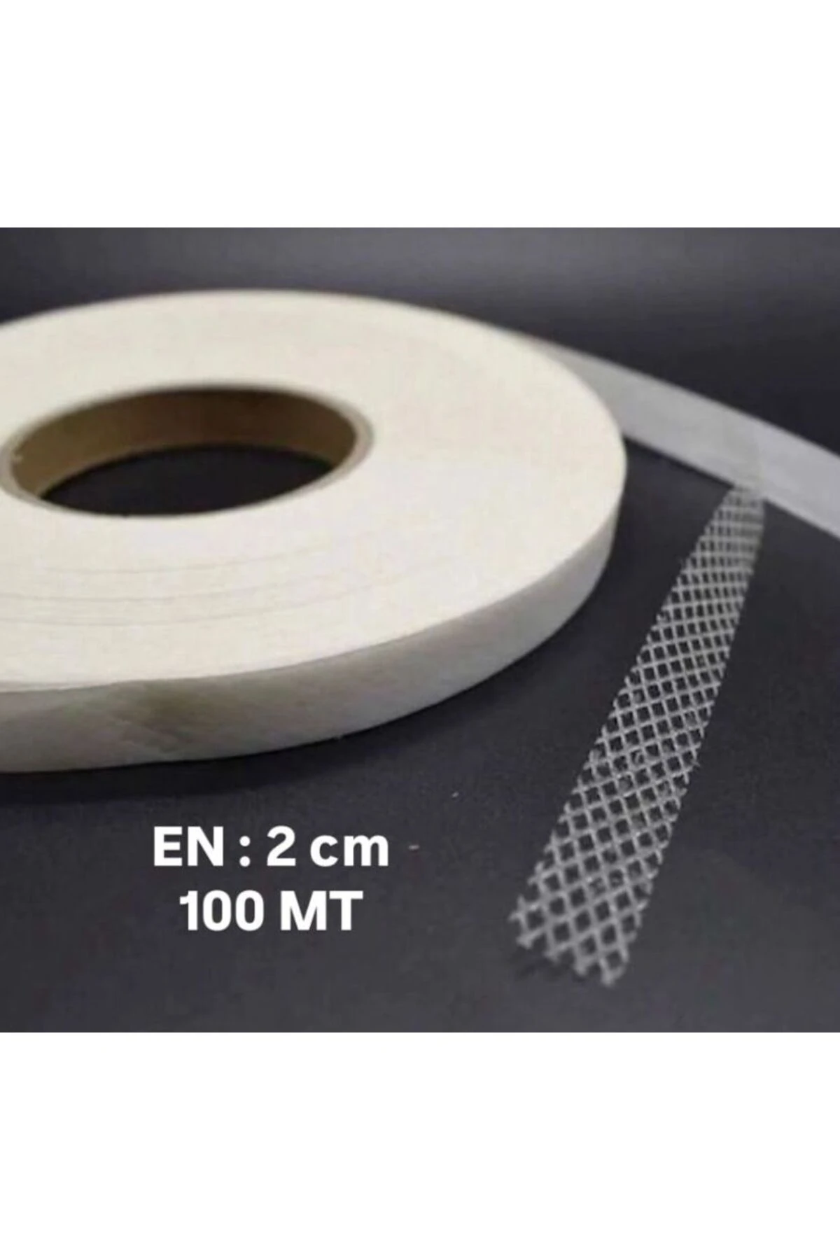 Paça Telası - Çift Taraflı Yapışkan Tela 100 Mt - Eni 2cm Ütüyle Yapışan A++ Kalite