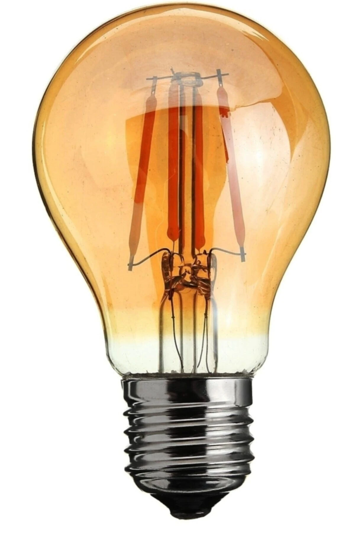 Erd37 A60 Standart Tip  Flamanlı Rustik Led Ampul 6 Watt