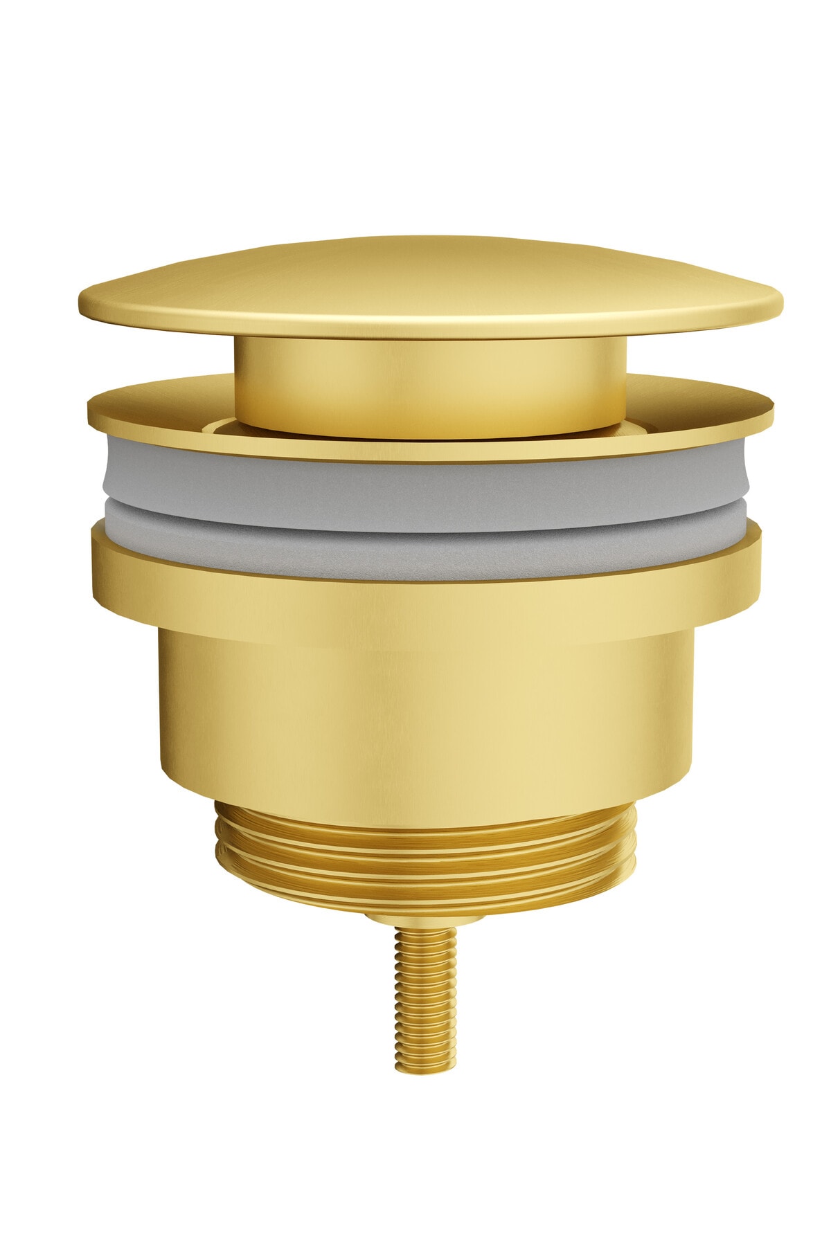 Artema Süzgeç A4514925 Lavabo Yuvarlak Süzgeci Universal Basmalı, Fırçalı Altın