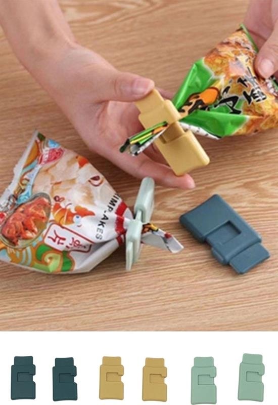 6&apos;lı Hava Sızdırmaz Poşet Torba Ambalaj ve Paket Kıstırmalı Kapatma Klipsi (5067)
