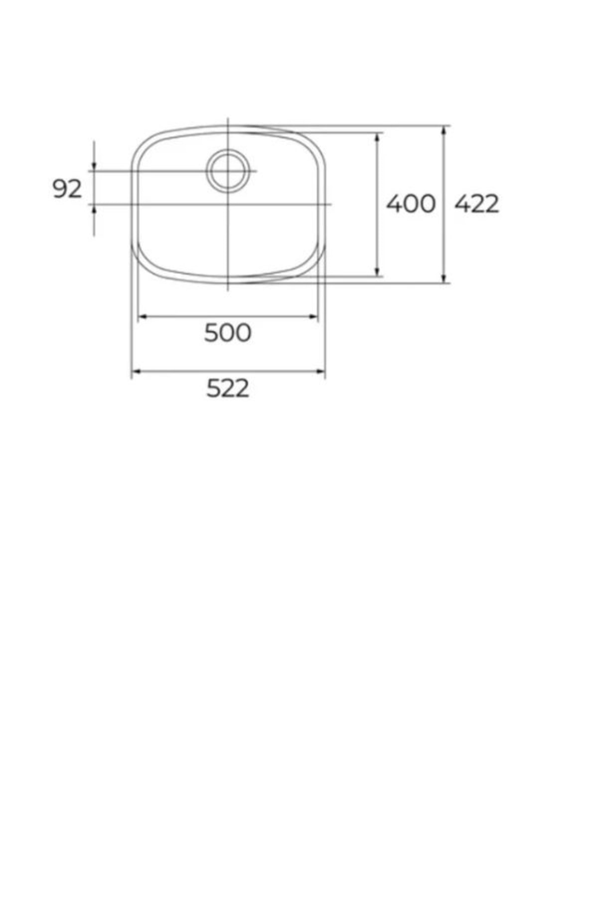 Be 50.40 Paslanmaz Çelik Tezgah Altı Eviye (40108510)