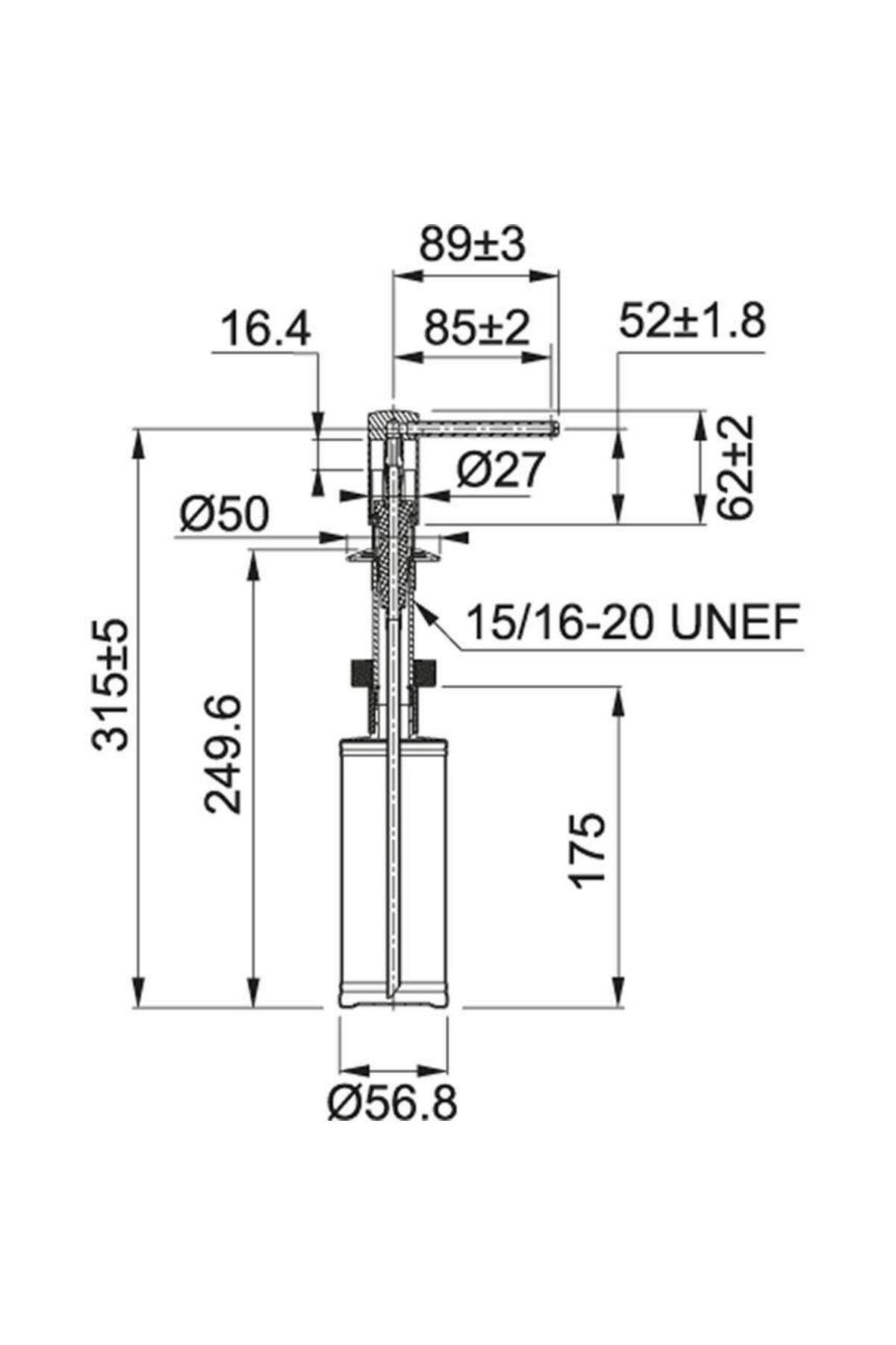 Maris Mrg 210/110-52 Bianco Granit Eviye Actıve Plus Doccia Armatür Sıvı Sabunluk Üçlü Set Bi