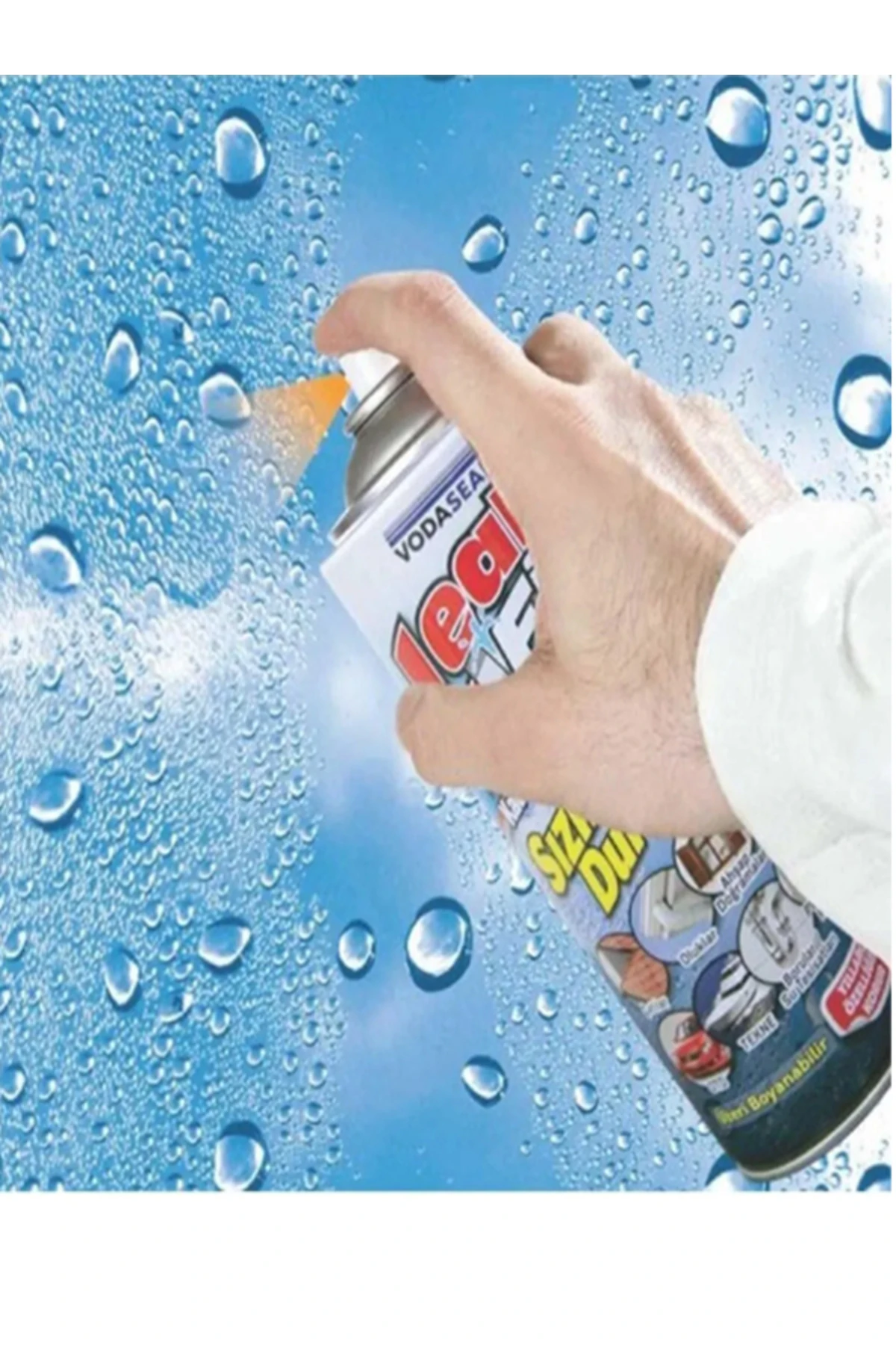 Leak Fix Su Geçirmez Sızdırmaz Sızıntı Önleyici Kauçuk Kaplama Izolasyon Şefaf Sprey 200 Ml.