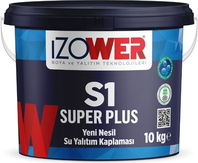Izower S1 Süper Plus Su Yalıtım Kaplaması- Beyaz- 10 kg