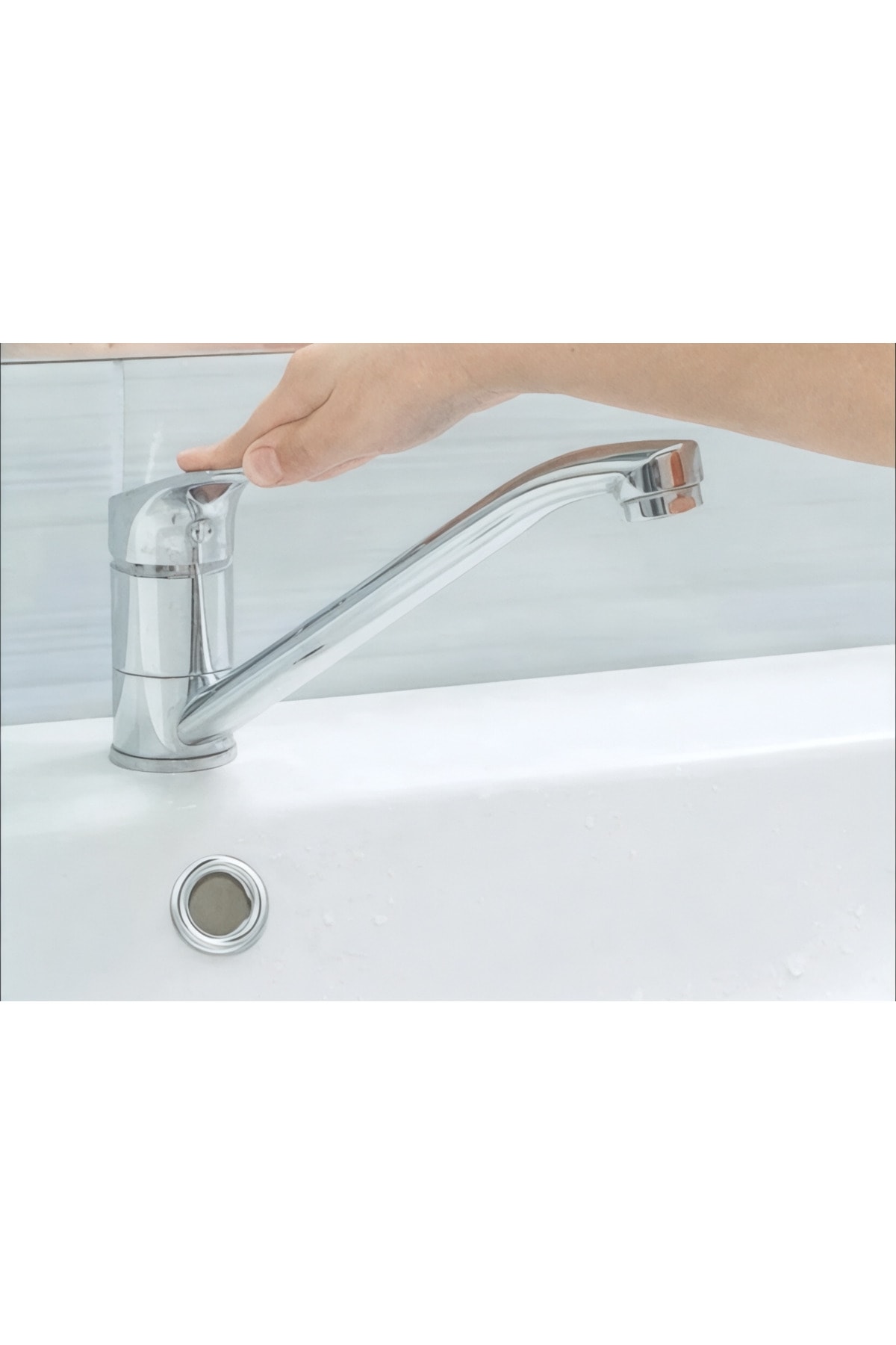 Lavabo Taşma Yüzüğü Krom Her Lavaboyla Uyumlu