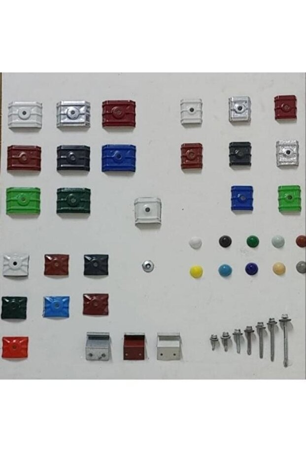 Gama Çatı Trapez Sac Semeri Beyaz 100 Adet 42x45 9002