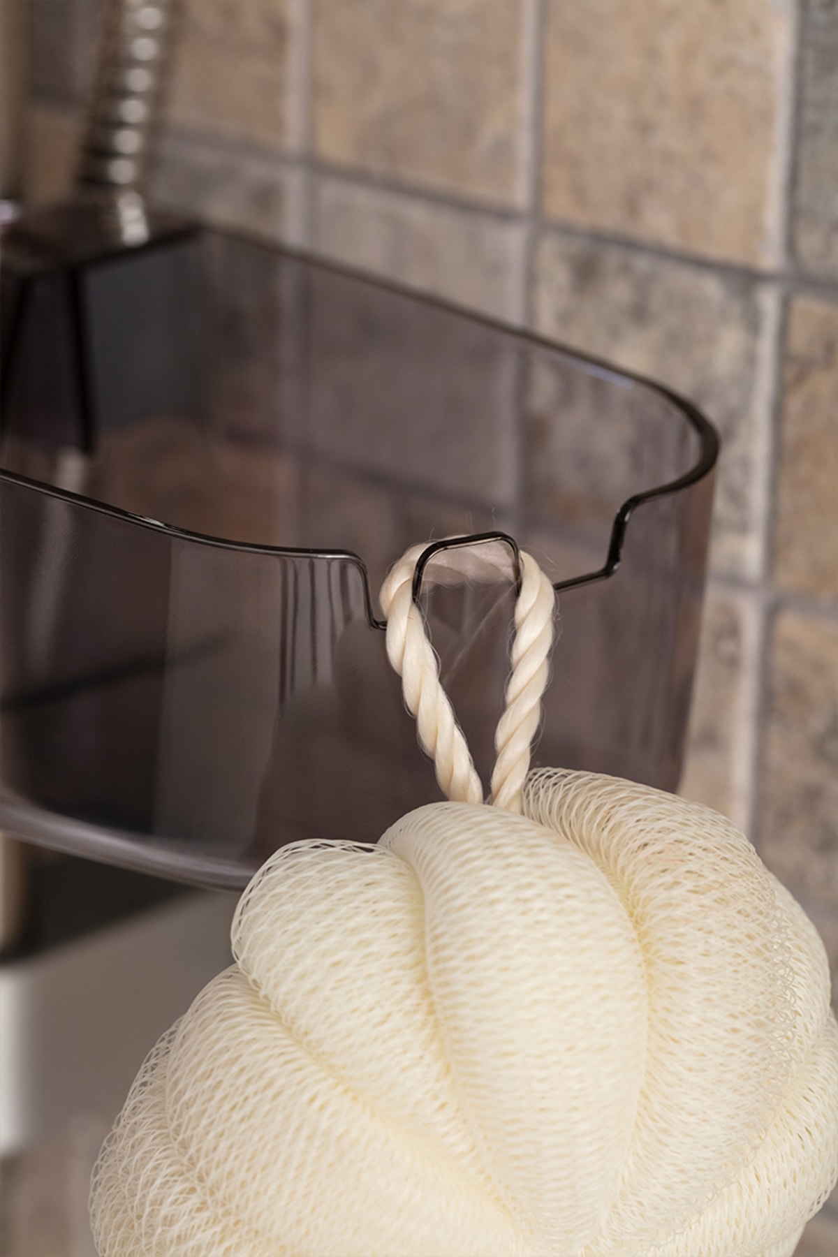 Drippy Banyo Duş Rafı - Şeffaf Siyah