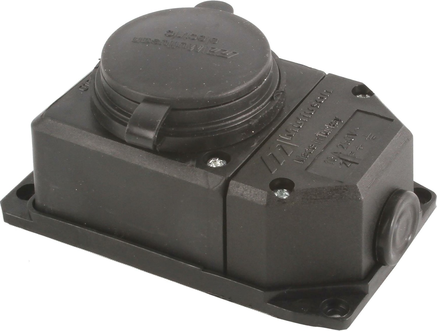 Mut-29/8 1X16A Mono Topraklı Duvar Priz