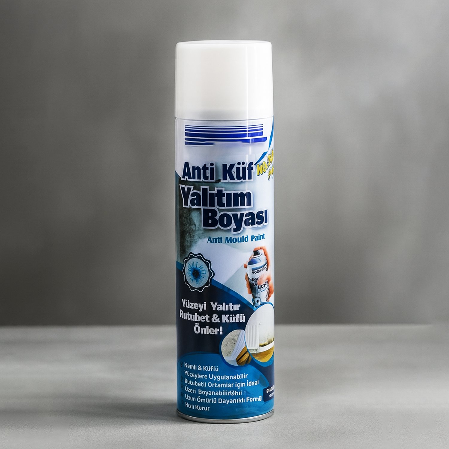 Nem Küf Karşıtı Yalıtım Boyası Rutubet Önleyici Kapatıcı Izolasyon Kaplama 500 ml Beyaz 350 gr