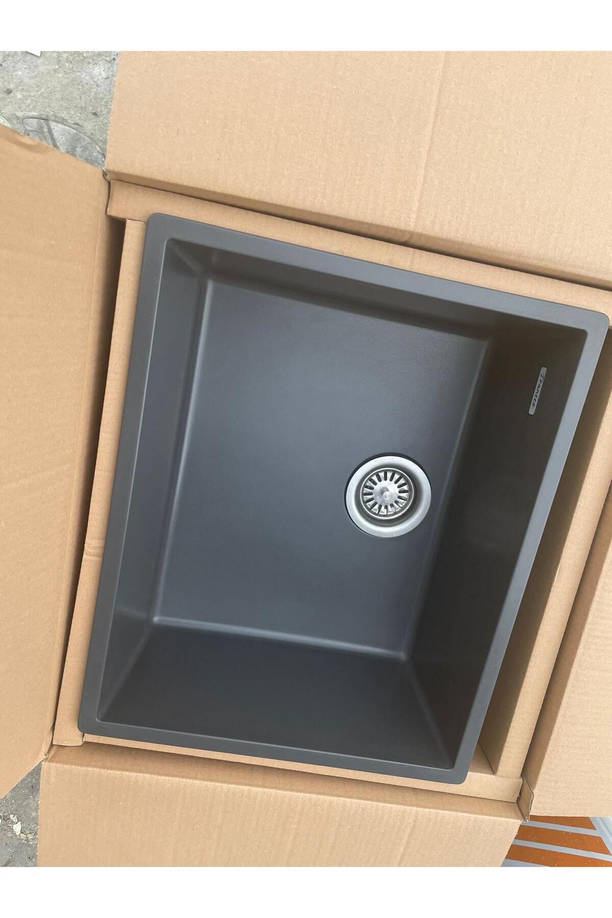 Mutfak Evyesi Granit Antrasit 44x54 Cm