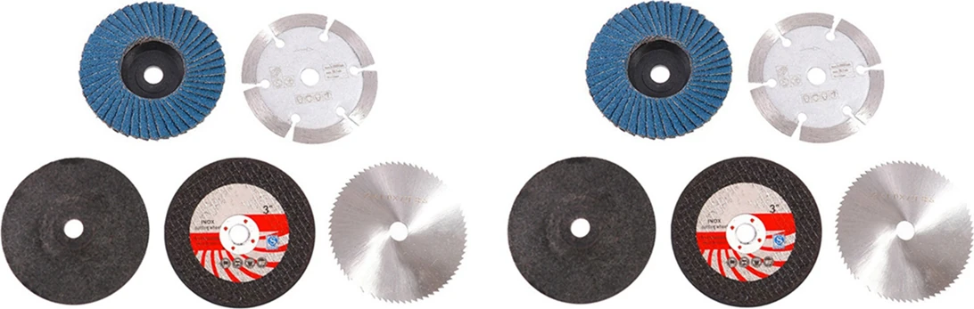 10 Adet 75MM Kesme Diski 10MM Delik Açı Öğütücü Metal Dairesel Testere Bıçağı Düz Flap Taşlama Zımpara Pedleri Aracı (Yurt Dışından)