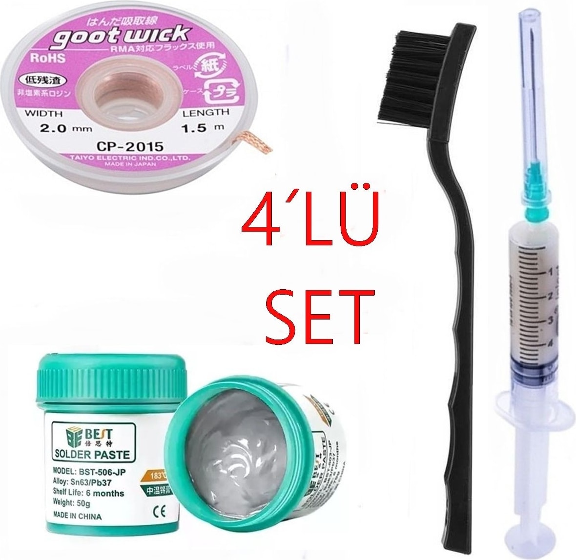 Best Krem Lehim Solder Paste 183°C SN63 - PB37 50G Flux Lehim Toplama CP-2015 Lehim Emme Teli 2 0 Mm - *