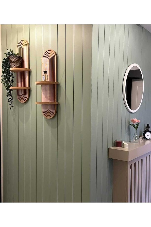Duvar Lambri Profili Lb 2250 Duvar Paneli Soft Touch Su Yeşili