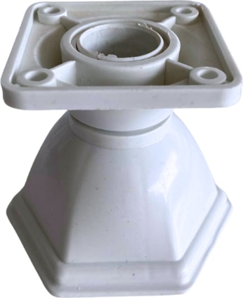 Plastik 6cm Beyaz Dolap Ayağı Masa ve Sehpa Ayağı(Beyaz 6cm)