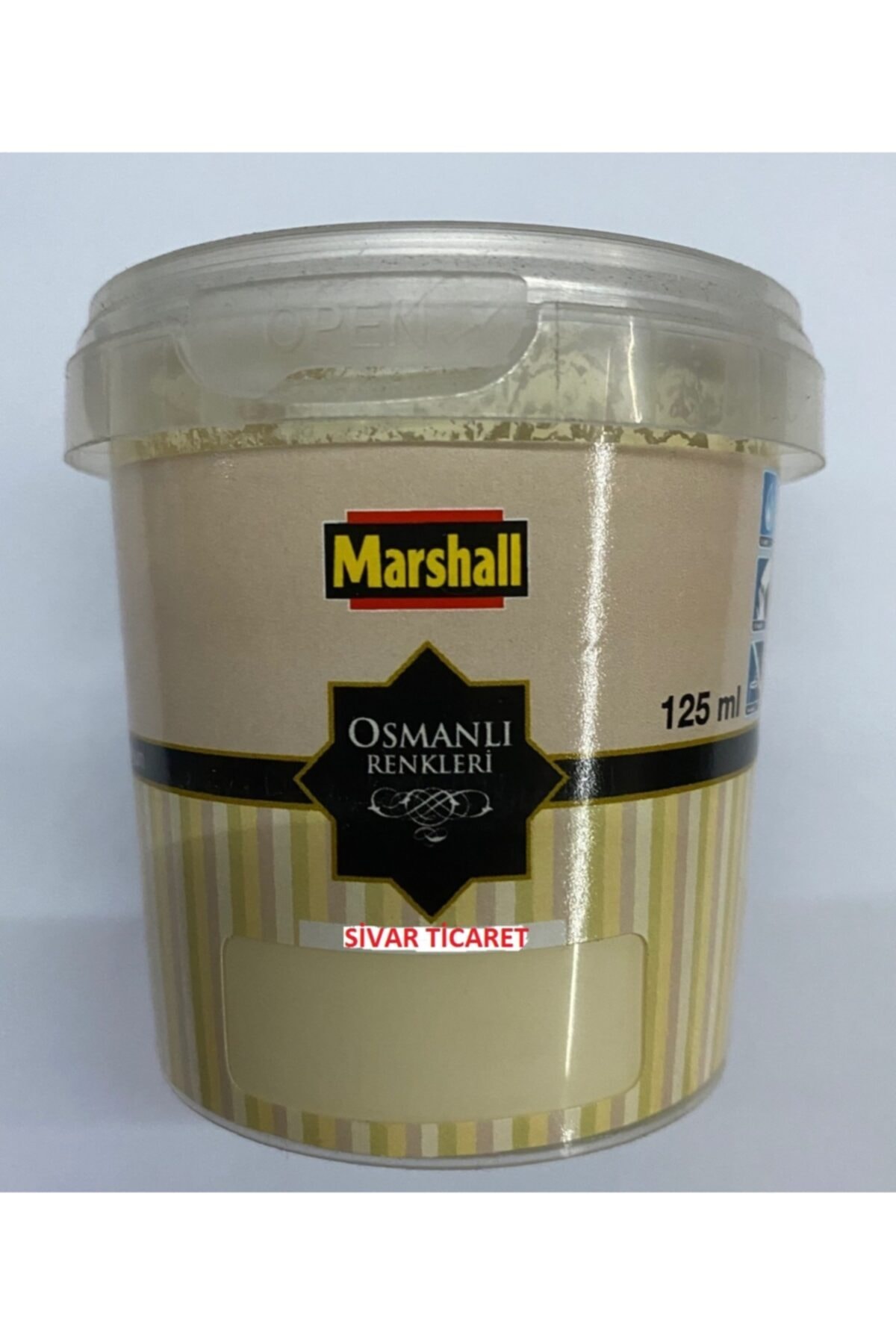 Osmanlı Renkleri Silikonlu Iç Cephe Boyası 250 Gr, 125ml Güllü Lokum Rengi
