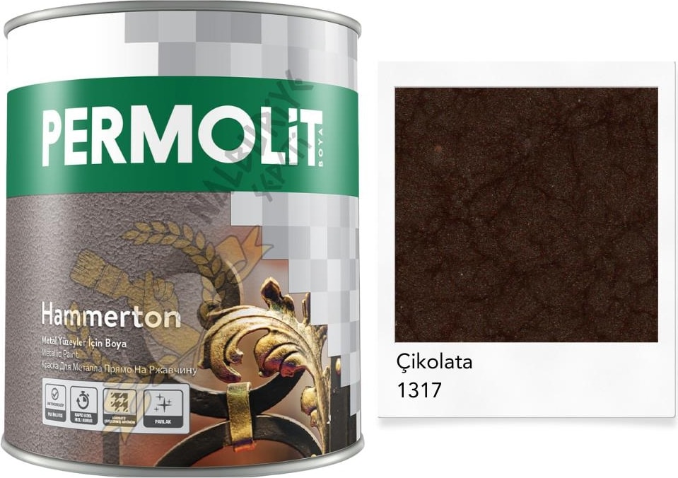 Hammerton Dekoratif Metal Boyası Çikolata 0.75 Lt.