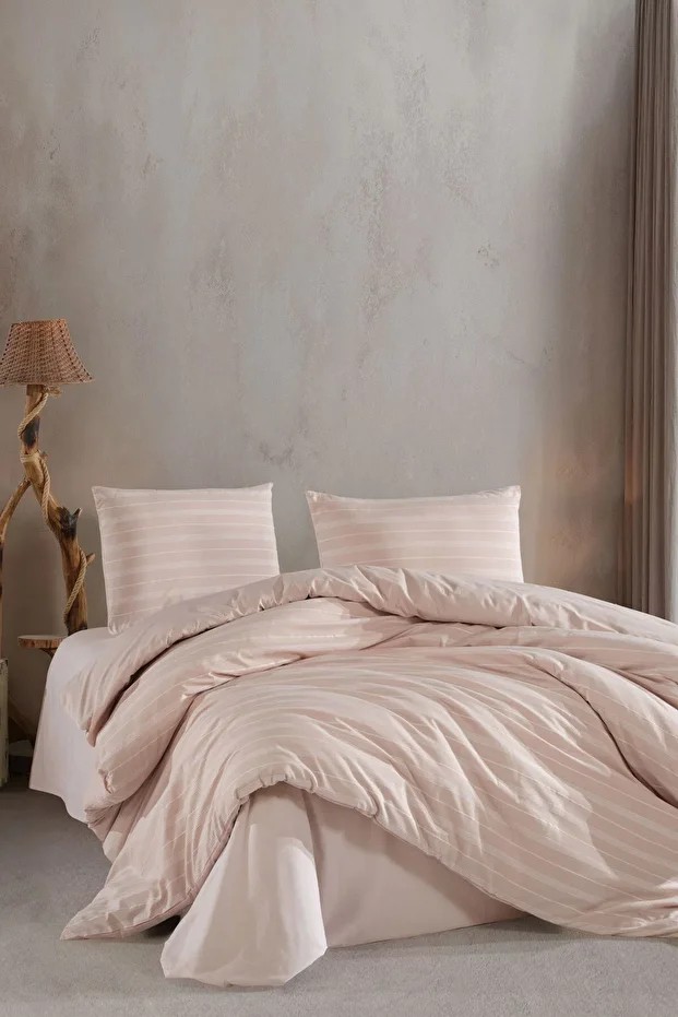 Stripe Saten (KİNG SİZE) Nevresim Takım