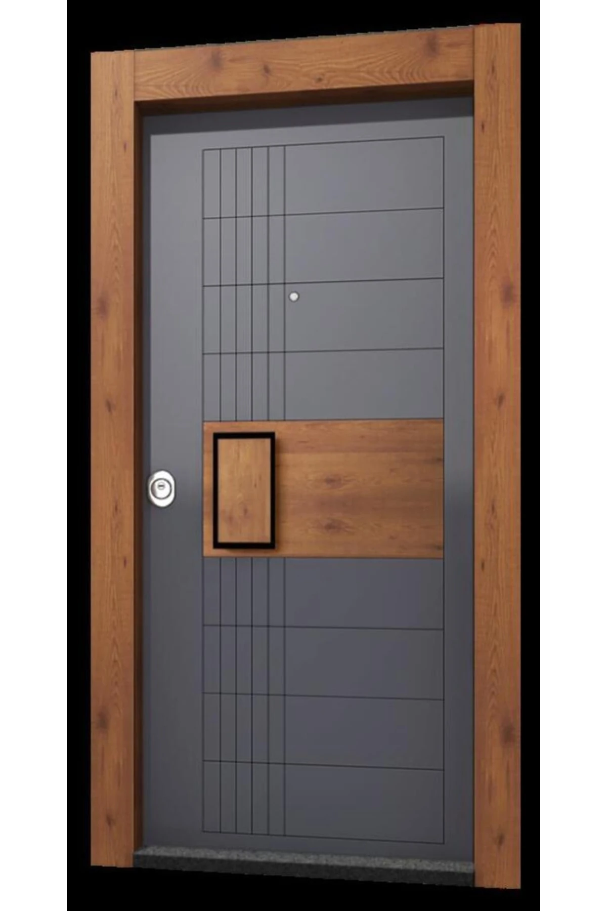 Redo Model Kasa Kaplamalı Antrasit Çelik Kapı