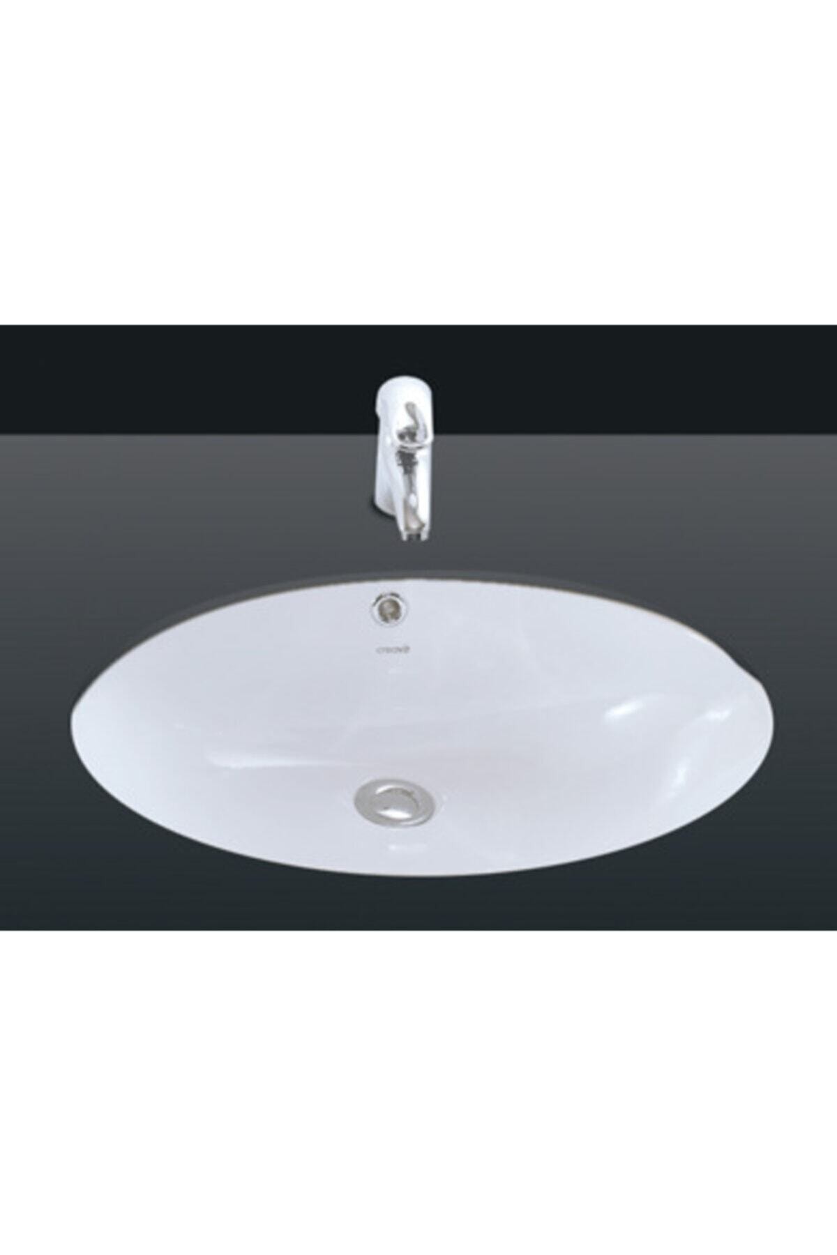 Tp216 Tezgah Altı Oval Lavabo 37x51 Cm Beyaz