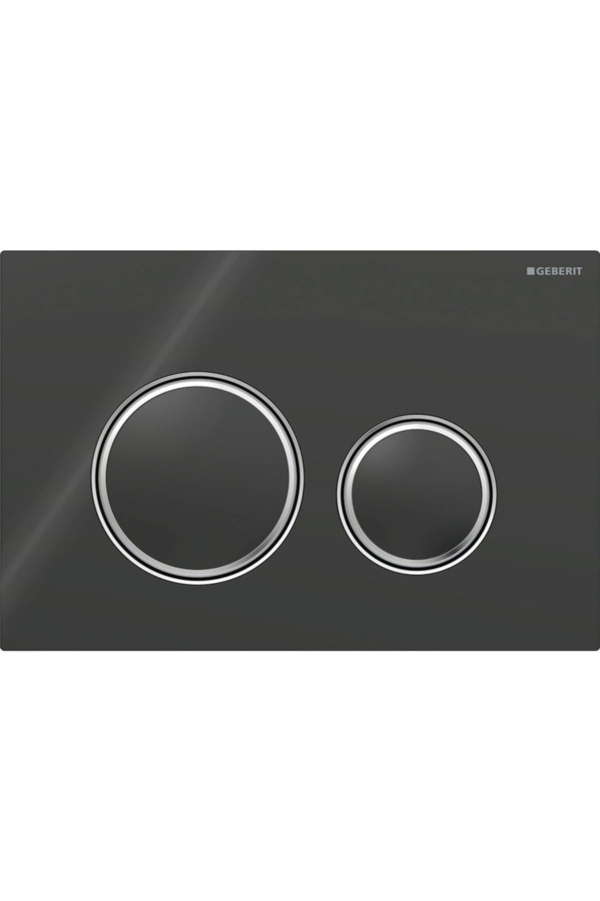 Kumanda Kapağı, Sigma21, Çift Basmalı (Krom Basma Buton) Siyah Cam, 115.884.SJ.1